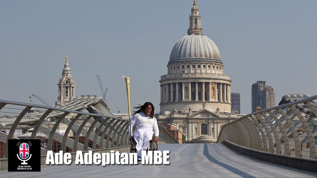 Ade Adepitan polio survivor diversity black history month speaker at Great British Speakers