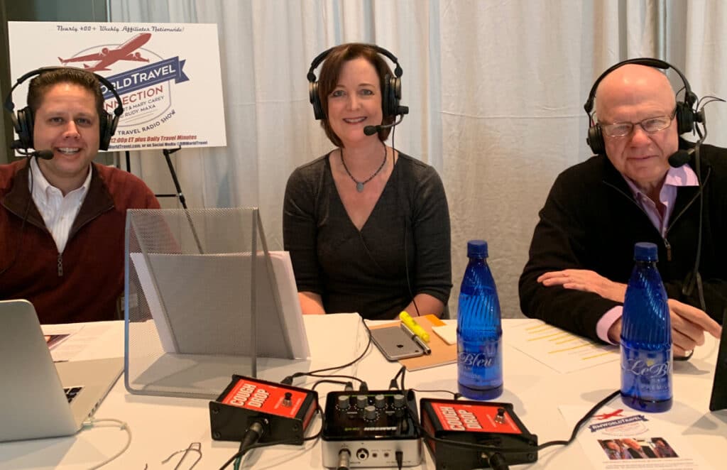 Rebecca Hall with RMWorldTravel with Robert Mary Carey and Rudy Maxa