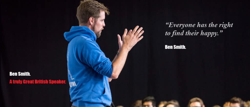 Ben Smith Motivational speaker LGBTQ resilience physical mental health book agent Great British Speakers