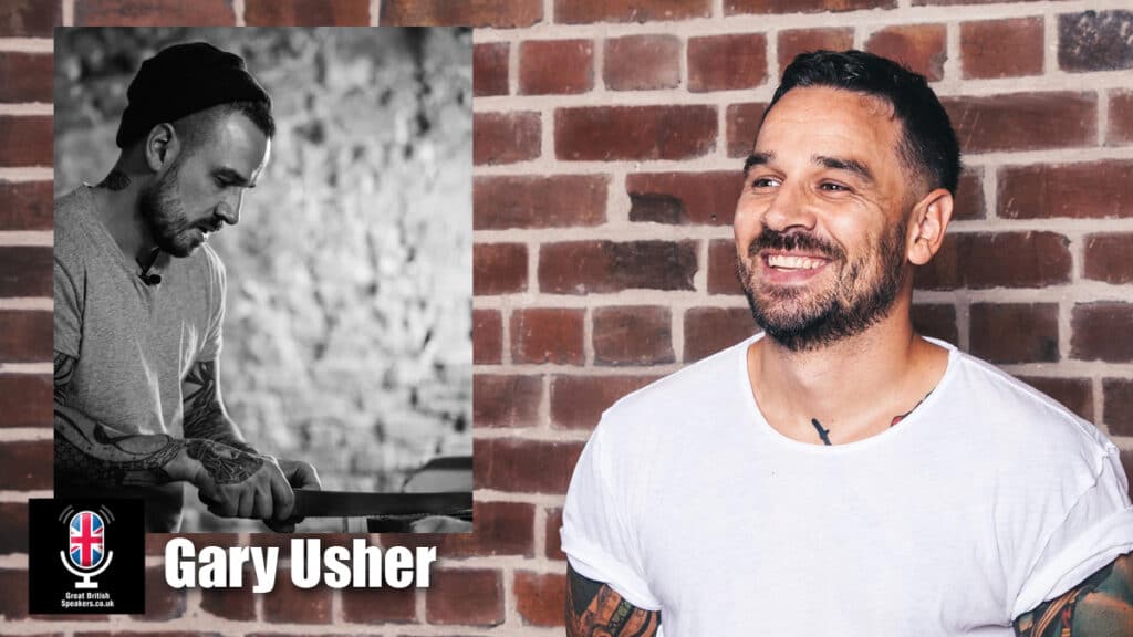 Gary Usher innovative Kickstarter crowdfunder Pinion Sticky Walnut chef broadcaster at Great British Speakers